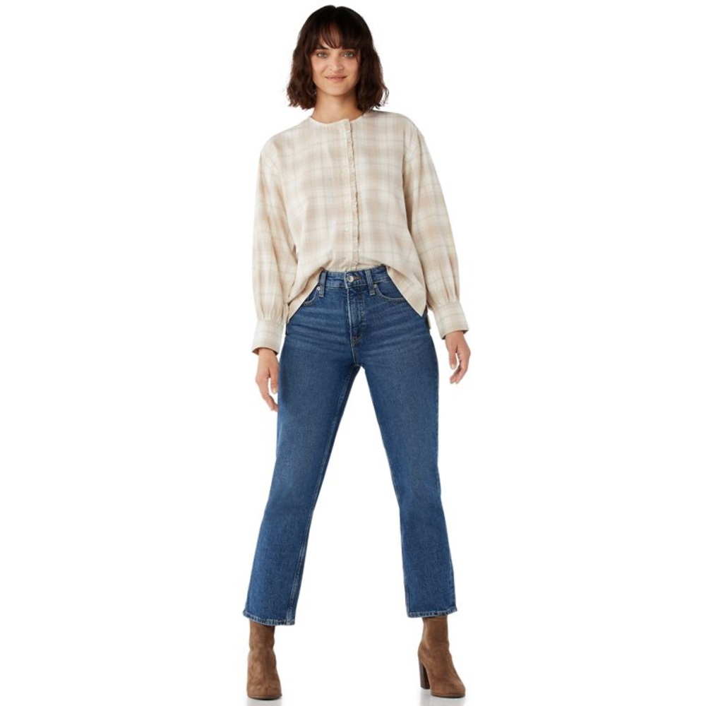 Free Assembly Women’s Micro Ruffled Top